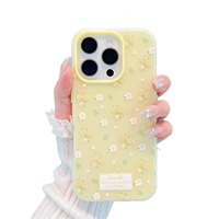 Nouvelle coque de téléphone portable en TPU souple à fleurs, antichoc, pour iPhone 15 16 17 Pro Max 12 13 14 Funda iPhone 16 15 Plus