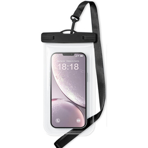 Nouveauté : Étui étanche pour téléphone portable avec fenêtre transparente grand écran en PVC, idéal pour la natation et la plongée - Product Image 1