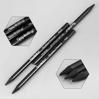 Crayons à Dessin au Graphite Keep Smiling, Bâtons de Fusain, Ensemble de Crayons d'Art Professionnels en Bois pour Artistes