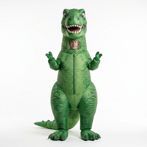 Costume de dinosaure gonflable pour adulte en tissu polyester, costume de mascotte gonflable pour fête d'Halloween - Product Image 3