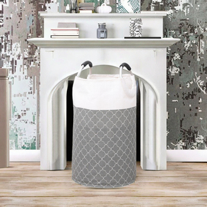 Panier à linge autoportant pliable en polyester <span class=keywords><strong>DanYa</strong></span>, panier à linge portable avec poignée en aluminium, sac de rangement pour vêtements, pour la maison - Product Image 3