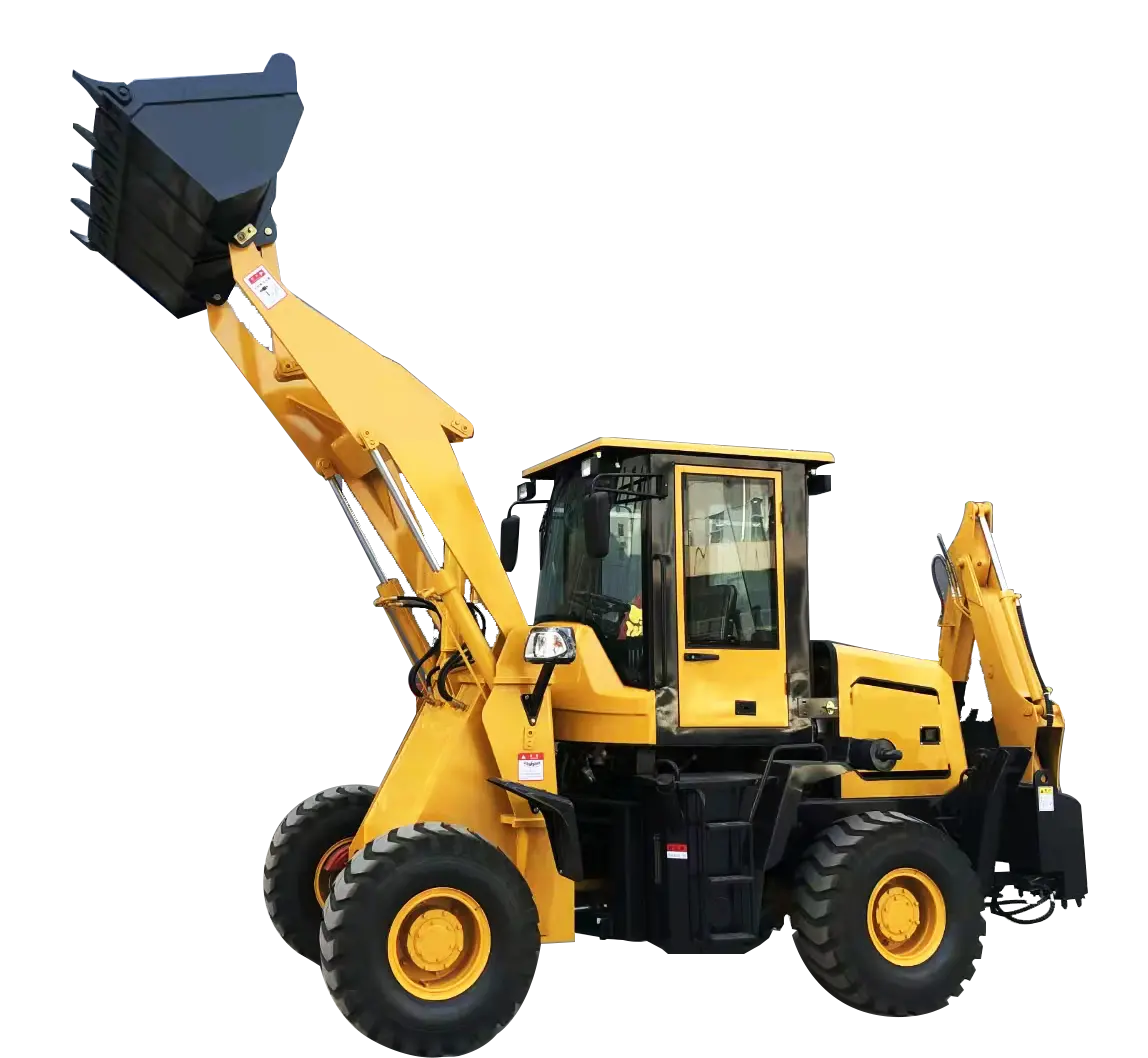 Retroexcavadora delantera diesel del excavador del tractor 4x4 con peso de funcionamiento de los recambios 4000kgs