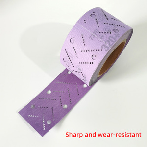 Rotolo di carta vetrata rettangolare viola <span class=keywords><strong>3M</strong></span> 70mm/9.9M, abrasivo a secco, attrezzi abrasivi, media grana, OEM 665410 - Product Image 4