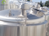 Machine de Fermentation de Yaourt en Acier Inoxydable 500L avec Agitateur, Chemise Chauffante et Refroidissante pour Ligne de Production de Yaourt