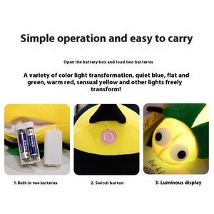 Insecte lumineux petite abeille brodé <span class=keywords><strong>luciole</strong></span> en peluche <span class=keywords><strong>pour</strong></span> l'anniversaire des enfants apaisant PP coton poupée <span class=keywords><strong>pour</strong></span> bébé dormir - Product Image 2