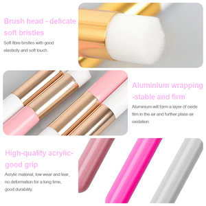 Pinceau <span class=keywords><strong>mousse</strong></span> pour les yeux avec logo personnalisé en gros outil de beauté de marque privée de haute qualité avec manche en bois pour le visage et les correcteurs - Product Image 4