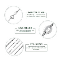 Chaînes tendance en argent sterling S925, types variés (blé, cubaine, rolo, serpent, câble), plusieurs tailles, pour la fabrication de colliers et bijoux DIY