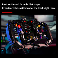 Kit de construction de volant de supercar 867 pièces, avec embrayage, cadran, télémétrie de course, modèle en briques de collection en plastique, idéal pour un cadeau pour les 5-14 ans