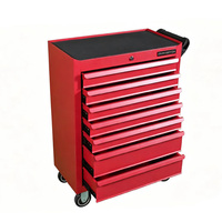Armoire à outils 7 tiroirs, mini, en acier inoxydable, revêtement poudré, compacte, roulante, robuste, pour la maison et le garage