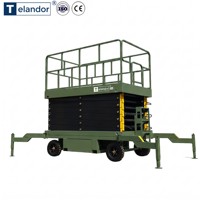 Plateforme élévatrice à ciseaux semi-électrique hydraulique de 10 m et 2000 kg pour entrepôt à vendre