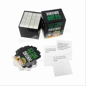 Bebida personalizada Gaming Card Trivia Juegos <span class=keywords><strong>de</strong></span> cartas con caja <span class=keywords><strong>para</strong></span> adultos - Product Image 1