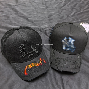 Envío Rápido al por Mayor, Gorra de Béisbol de 5 Paneles con Visera Curva, Gorra Barbas con Bordado 3D, Forro de Satén con Chip Integrado, Gorras Deportivas G5 - Product Image 2