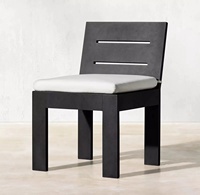 Ensemble de salle à manger d'extérieur au design moderne pour la plage, mobilier de jardin en aluminium pour villa, hôtel, cour, terrasse, complexe hôtelier – Ensemble table et chaises d'extérieur