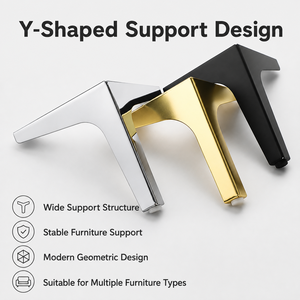 Metal Y Shaped <b>Sofa</b> <b>Legs</b> Modern Furniture Feet Replacement <b>Legs</b> <b>for</b> <b>Sofa</b> Cabinet TV Stand Coffee Table - Product Image 2