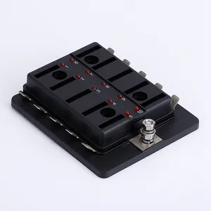 12V Relay Box 6 Way Fuse Block with Relay Universal Waterproof Fuse and Relay Box Kit