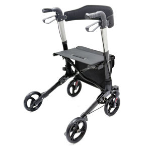 Andadores para Personas Mayores, Andador con Ruedas Folade con Asiento, Ruedas de 8 Pulgadas, Andador Plegable con Respaldo y Cable Incorporado - Product Image 3