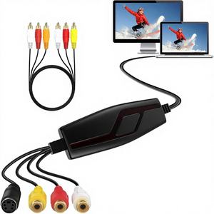 Carte de capture vidéo professionnelle, convertisseur <span class=keywords><strong>VHS</strong></span> vers numérique, convertisseur <span class=keywords><strong>Mini</strong></span> DV VCR vers numérique, RCA vers USB pour Mac, Windows, PC - Product Image 2