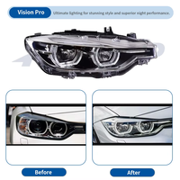 Phares HETOP F30 2013-2016, phares Angel Eye modifiés, lentille laser pour Série 3, mise à niveau LED DRL, style Ikon pour BMW