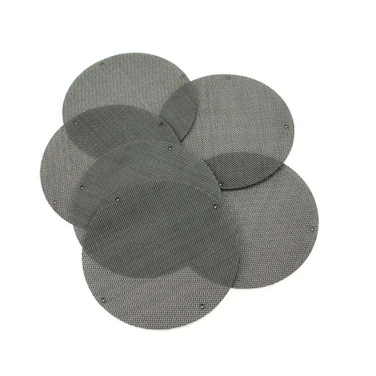 Oem Smooth Edge Stainless Steel Perforated Filter Disc For Vent Pipes