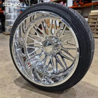 Jantes en alliage forgé chromées pour camion tout-terrain 20 22 24 pouces 6/8 trous 6x139.7 8x180 8x170 8x6.5 5x127 pour Jeep Wrangler Ford F250 RAM