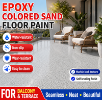 Système de revêtement de sol en résine époxy sur mesure pour surface en béton commercial