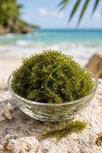 Raisins de mer verts frais, algues comestibles, 100% naturels, stockage à froid, fruits de mer sains, Propinsi Sulawesi Selatan Indonésie - Product Image 3