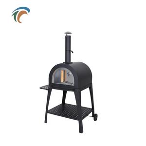 Chimenea larga negra <span class=keywords><strong>Gozney</strong></span> Dome Horno de pizza de madera con parrilla de carbón - Product Image 4