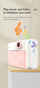 Appareil photo instantané pour enfants 48MP Double objectif Écran IPS 2,8 pouces Impression thermique Appareil photo selfie pour enfants Cadeau de Noël - Product Image 4