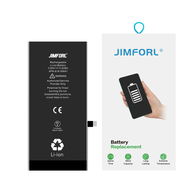 JImforl High Capacity 3,969 MAh Lithium Rechargeable Battery Pack for iphone Battery Replacement Smartphone 1 Year Warranty