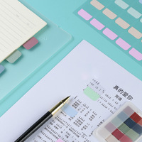 Onglets de séparation de pages en couleur Morandi, style macaron, adhésifs, extractibles, pour feuilles mobiles