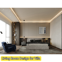 Services de conception d'intérieur complets pour la décoration de villas et de maisons avec rendu 3D moderne