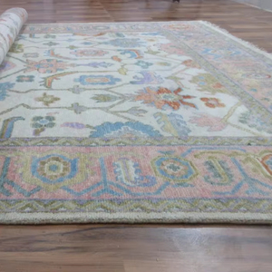 พรมขนแกะลายโอเรียนทัลขนาดใหญ่แบบดั้งเดิมปรับแต่งได้ขนาด8x10ฟุตพรมปูพื้นสีเขียวพีชสำหรับห้องนั่งเล่น - Product Image 1