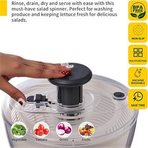 Escurridor de Verduras y Lechuga Multiusos, Ecológico, de Plástico, para Cocina - Product Image 2