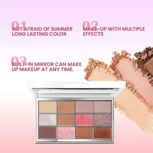 Palette <span class=keywords><strong>de</strong></span> fards à paupières vegan <span class=keywords><strong>de</strong></span> luxe 12 couleurs, effet mat et scintillant, longue tenue, waterproof, marque privée, best-seller - Product Image 3