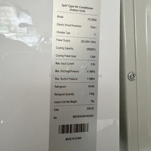 Aire Acondicionado Split a Gas con Compresor GMCC, Refrigerante R410a, Montaje en Pared para Uso en Hoteles, Solo Frío - Product Image 6