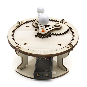 Kit de modelo del sistema solar de madera, juguete educativo de ciencia para niños de 7 a 9 años, aprendizaje STEAM, ensamblaje de formas geométricas - Product Image 3