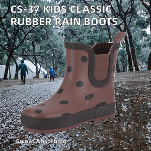 Botas de Lluvia de Goma Clásicas para Niños, Ligeras, Unisex, para Todas las Estaciones y Climas - Product Image 2