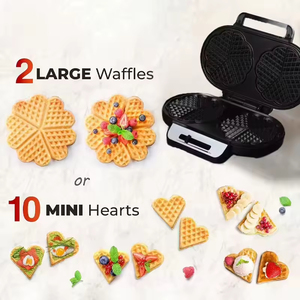 New Design 2026 High-Grade Mini <b>Waffle</b> Donut Sandwich <b>Maker</b> Multifunctional Stainless Steel Electric Plate for Household Use - Product Image 2
