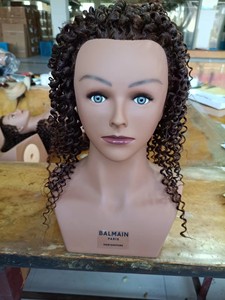 <span class=keywords><strong>Tête</strong></span> de Mannequin en cheveux humains crépus <span class=keywords><strong>Afro</strong></span>, coiffure de Salon, poupée de <span class=keywords><strong>tête</strong></span>, cheveux bouclés ondulés, entraînement, <span class=keywords><strong>tête</strong></span> d'entraînement - Product Image 2