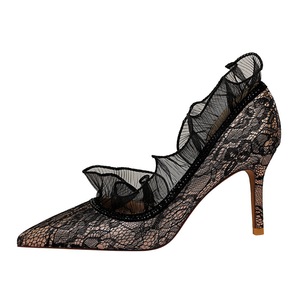 8862-2 Europei e Americani sexy banchetto sottile stiletto <span class=keywords><strong>tacco</strong></span> <span class=keywords><strong>alto</strong></span> della bocca poco profonda laterale a punta cava diamante del merletto delle donne <span class=keywords><strong>scarpe</strong></span> da - Product Image 1