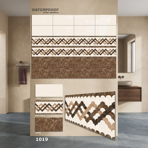 Azulejos de Cerámica Rectificados Digitales Impermeables de 300x600mm con Acabado Brillante Efecto Madera para Baños, Exteriores e Interiores de Pasillos - Product Image 5
