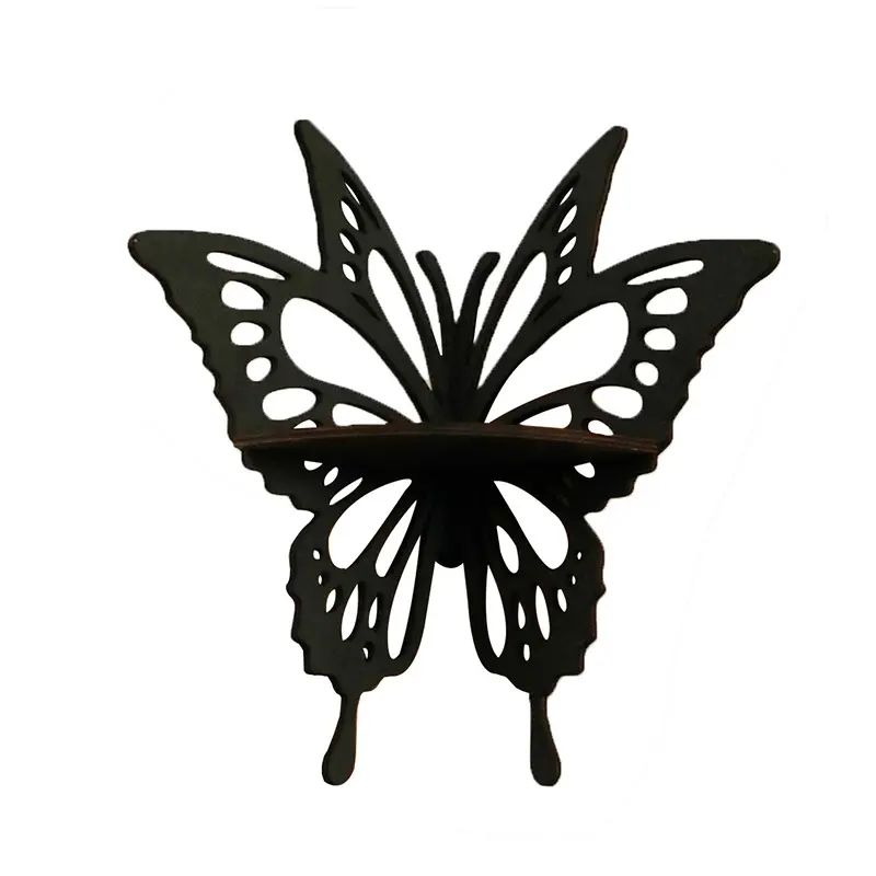Haushalt hölzernes Schmetterlingsregal Eckwand hängende Regale hölzerne Wanddekoration
