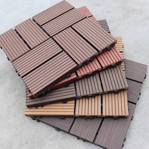 Nouvelle technologie de terrasse en bois composite WPC, revêtement de sol extérieur imperméable en PE pour terrasse de jardin, dalles de terrasse à emboîtement - Product Image 2