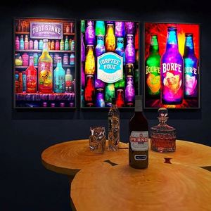 Letrero <span class=keywords><strong>Luminoso</strong></span> para Bar, <span class=keywords><strong>Cartel</strong></span> Publicitario LED para Eventos, Actividades de Entretenimiento en Tabernas, Caja de Luz Publicitaria - Product Image 2