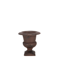 Esschert Design Jardinière d'extérieur en fonte, pot de fleurs haut sur pied