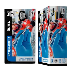 Juba 572B 7 <b>S</b> Nitrile Glove Sky Blue - Product Image 3