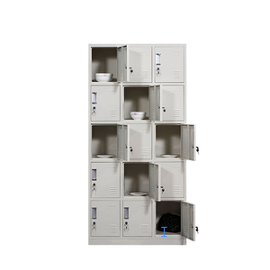 Casier métallique 15 portes économique pour bureau, salle de sport, hôtel, atelier, chambre, hôpital – Meuble de rangement sécurisé pour colis et clés - Product Image 4