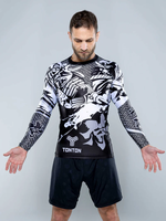 Tontons Factory – Nouvelle protection solaire UPF50+ personnalisée à manches courtes pour le surf, la natation, le MMA, le grappling