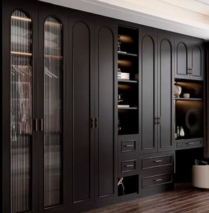 Fabricante de Armarios, Armarios de Dormitorio Modernos y Lujosos Personalizados en Forma de U, Sistema de Vestidor para Hotel y Comedor - Product Image 1