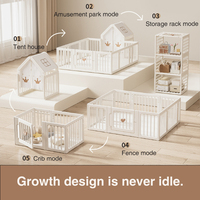 Parc d'Activités Intérieur Pliant pour Enfants, Parc Bébé en Plastique, Clôture de Sécurité pour Chambre, École et Extérieur